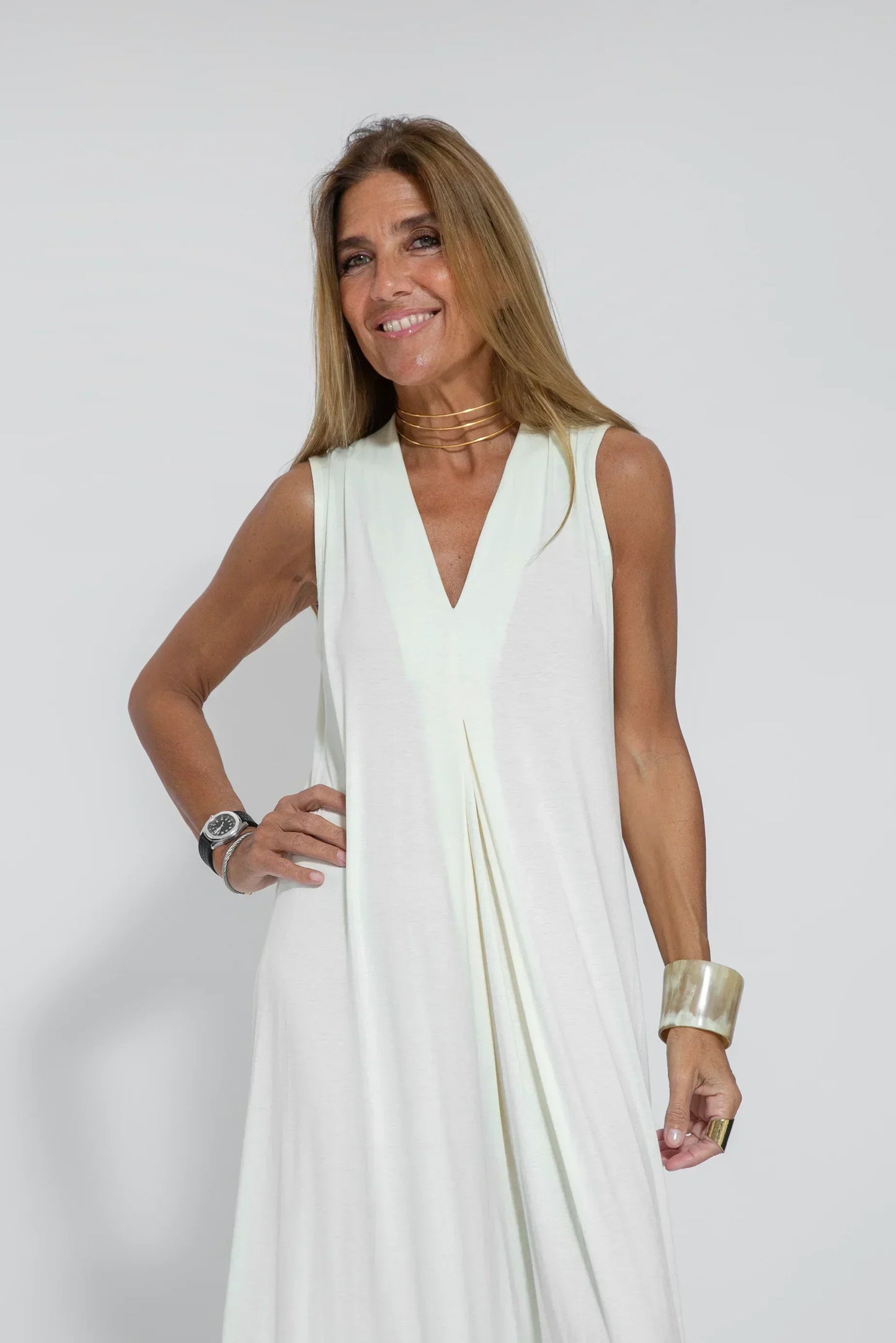 Norvielle Damen Schlankmachendes Kleid