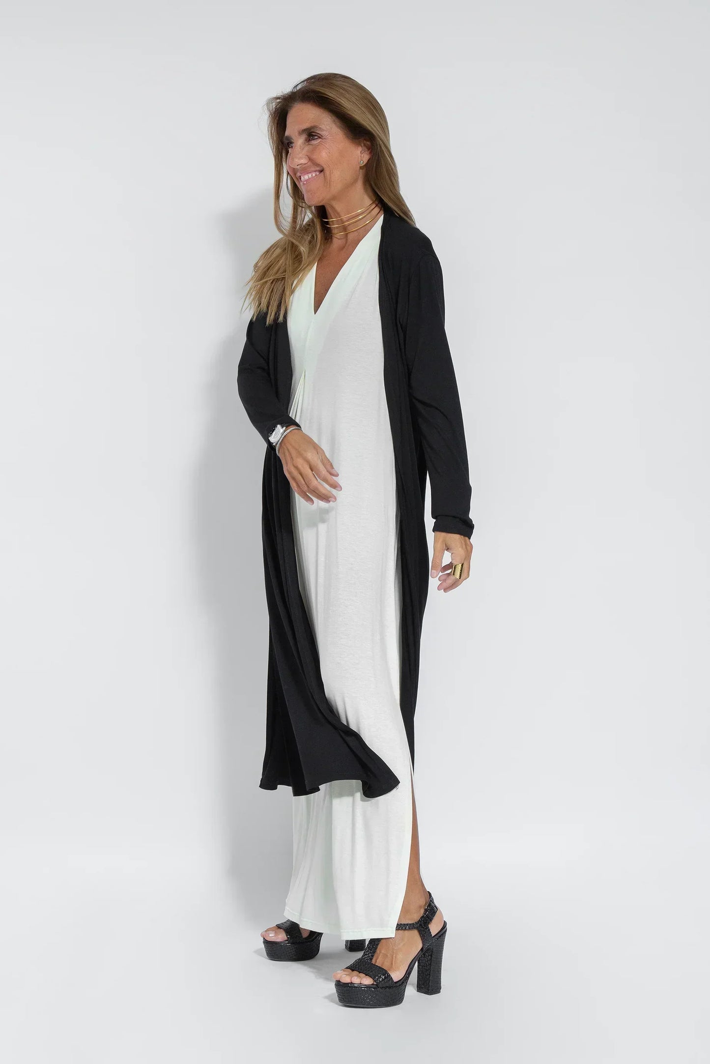 Norvielle Damen Schlankmachendes Kleid