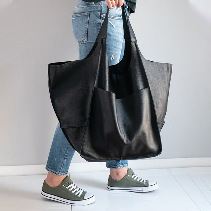 Damen Handtasche Groß Lederoptik