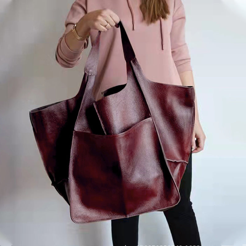 Damen Handtasche Groß Lederoptik