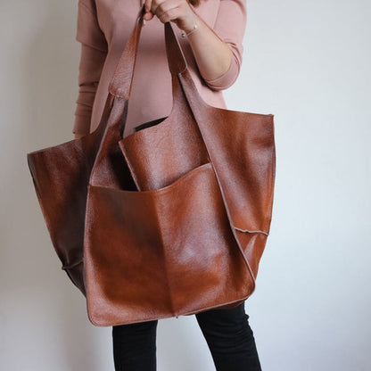 Damen Handtasche Groß Lederoptik