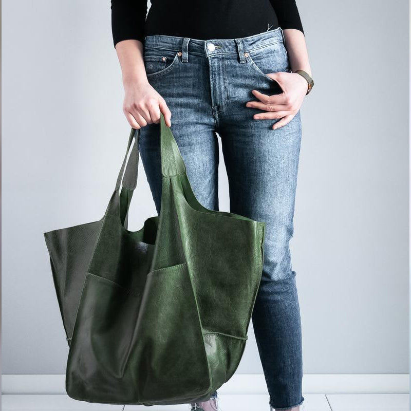 Damen Handtasche Groß Lederoptik