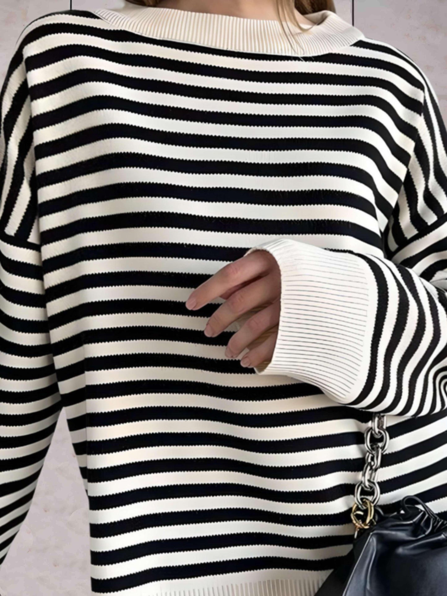 Norvielle Damen Oversize Pullover Stilvoll - Norvielle