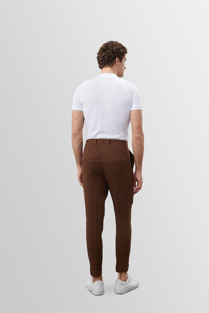 Herren Slim-Fit T-Shirt Weiß Baumwolle