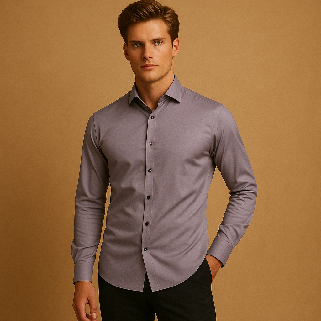 Herren Oberteil Lange Ärmel Kragenform