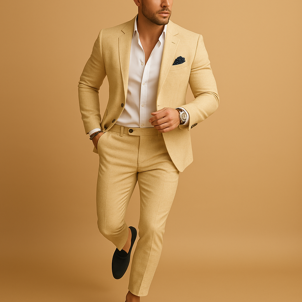 Herren Anzug Slim Fit Formell