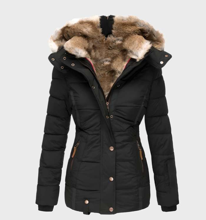 Damen Winterjacke Wasserabweisend Isoliert mit Kapuze - Norvielle