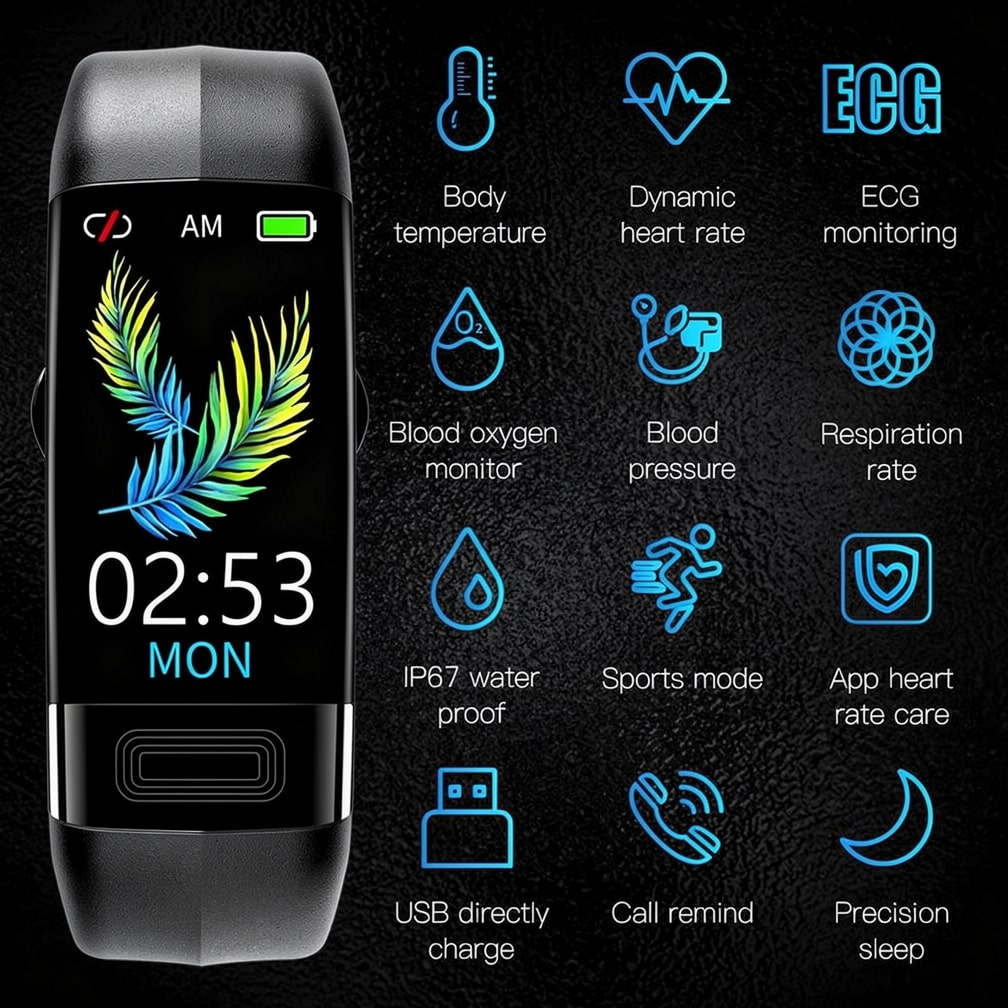 Vitaro Smartwatch EKG Herzfrequenz Blutdruck Schlaftracking
