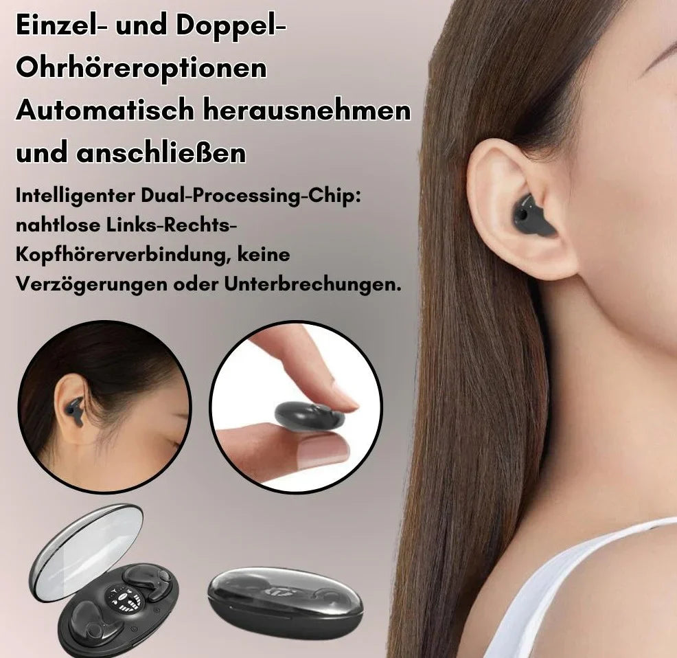 Bluetooth-Kopfhörer Ultraflach für Schlafen und Alltag