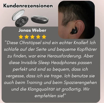 Bluetooth-Kopfhörer Ultraflach für Schlafen und Alltag