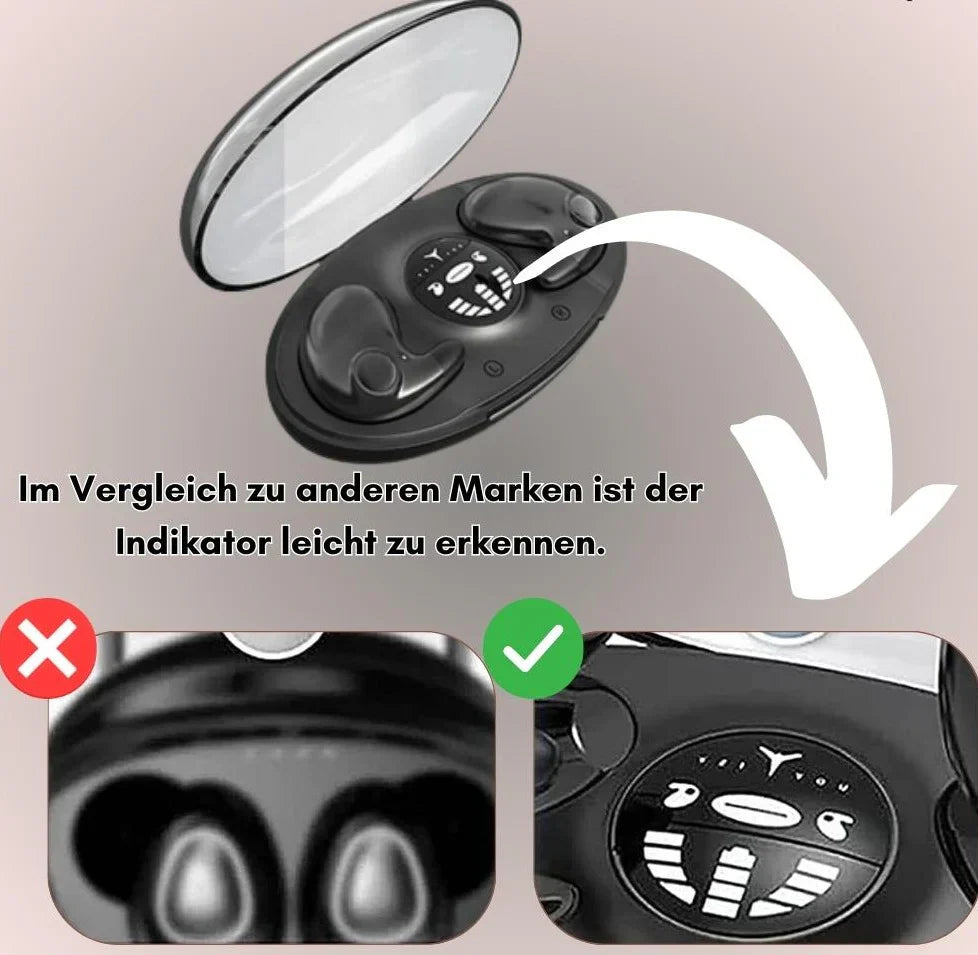 Bluetooth-Kopfhörer Ultraflach für Schlafen und Alltag