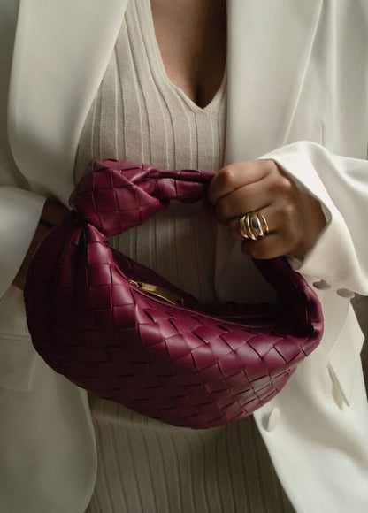 Damen Mini Geflochtene Handtasche