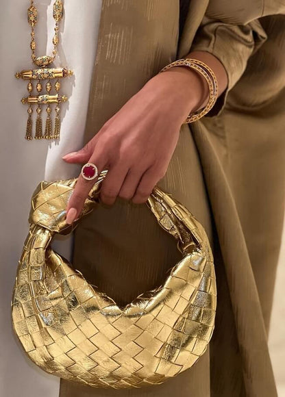 Damen Mini Geflochtene Handtasche