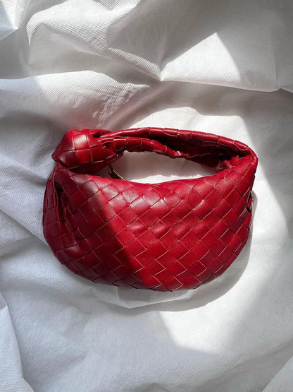 Damen Mini Geflochtene Handtasche