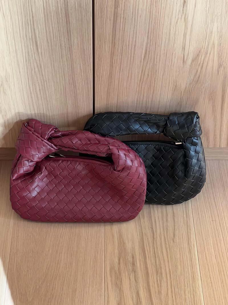 Damen Mini Geflochtene Handtasche