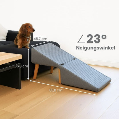 Hundetreppe für Bett und Sofa, Klappbar, Holz