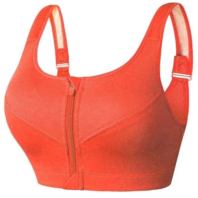 Damen Sport-BH Große Größen Reißverschluss