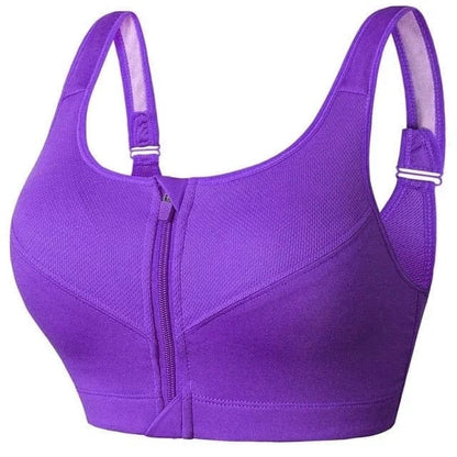 Damen Sport-BH Große Größen Reißverschluss