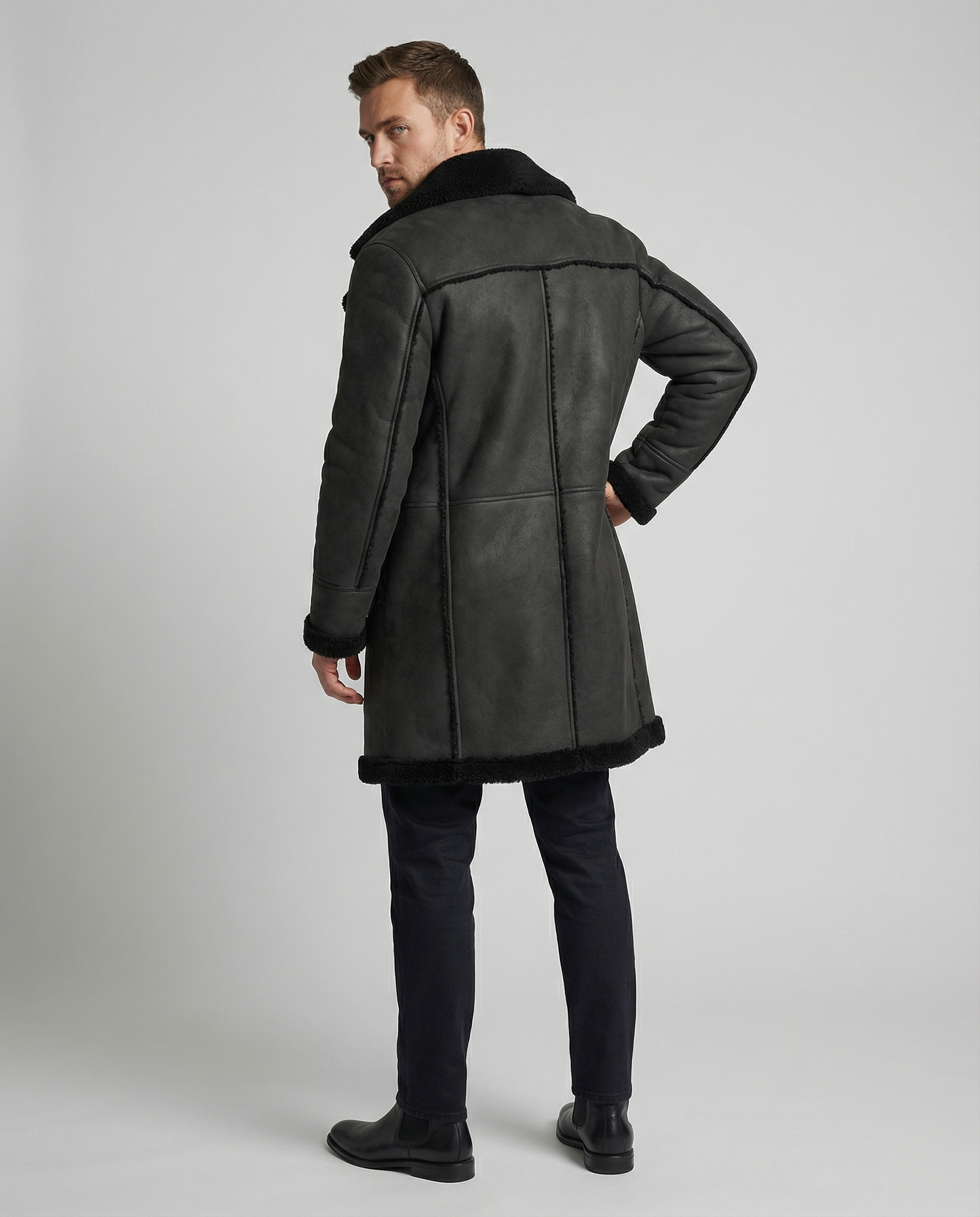 Wintermantel Lang Damen Woll