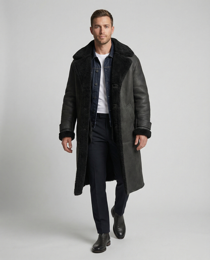 Wintermantel Lang Damen Woll