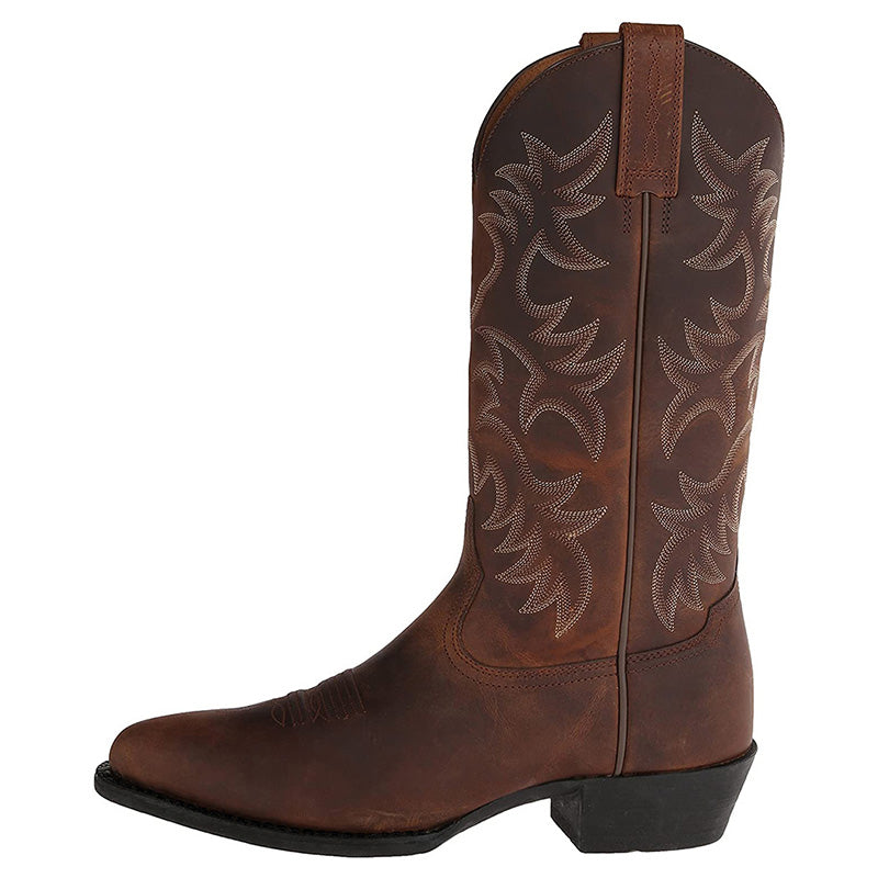 Damen Western-Stiefel Robust Leder