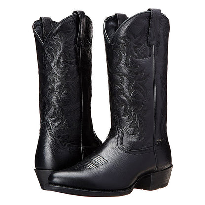 Damen Western Stiefel Leder Braun - Norvielle