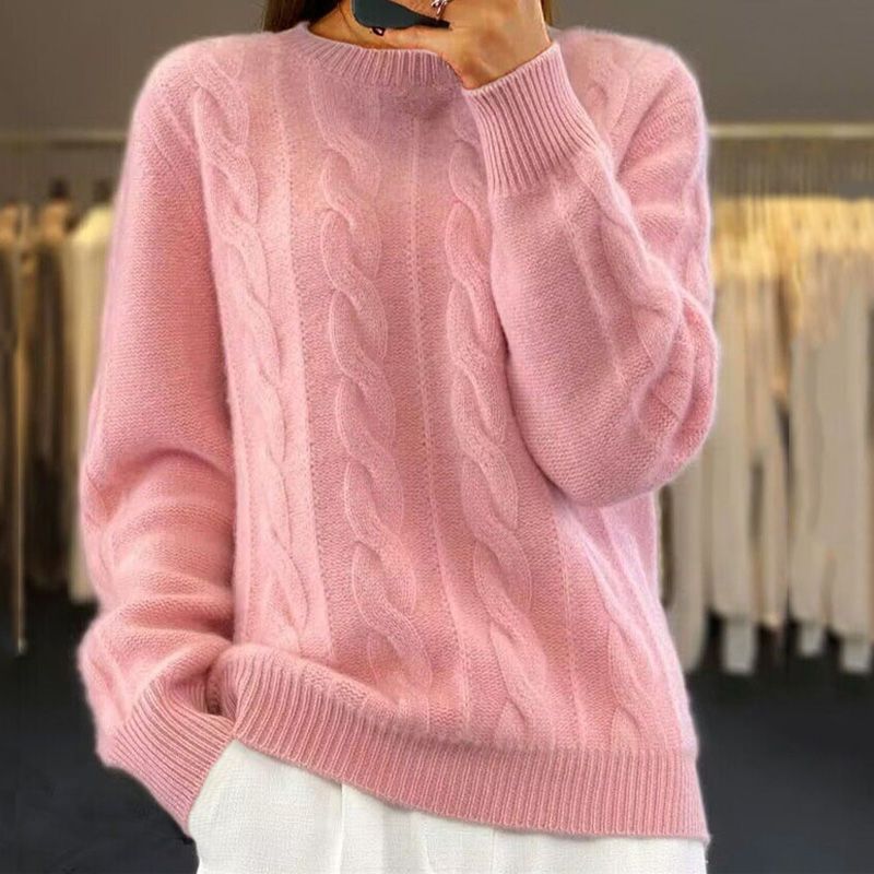 Damen Pullover Kabelmuster - Norvielle