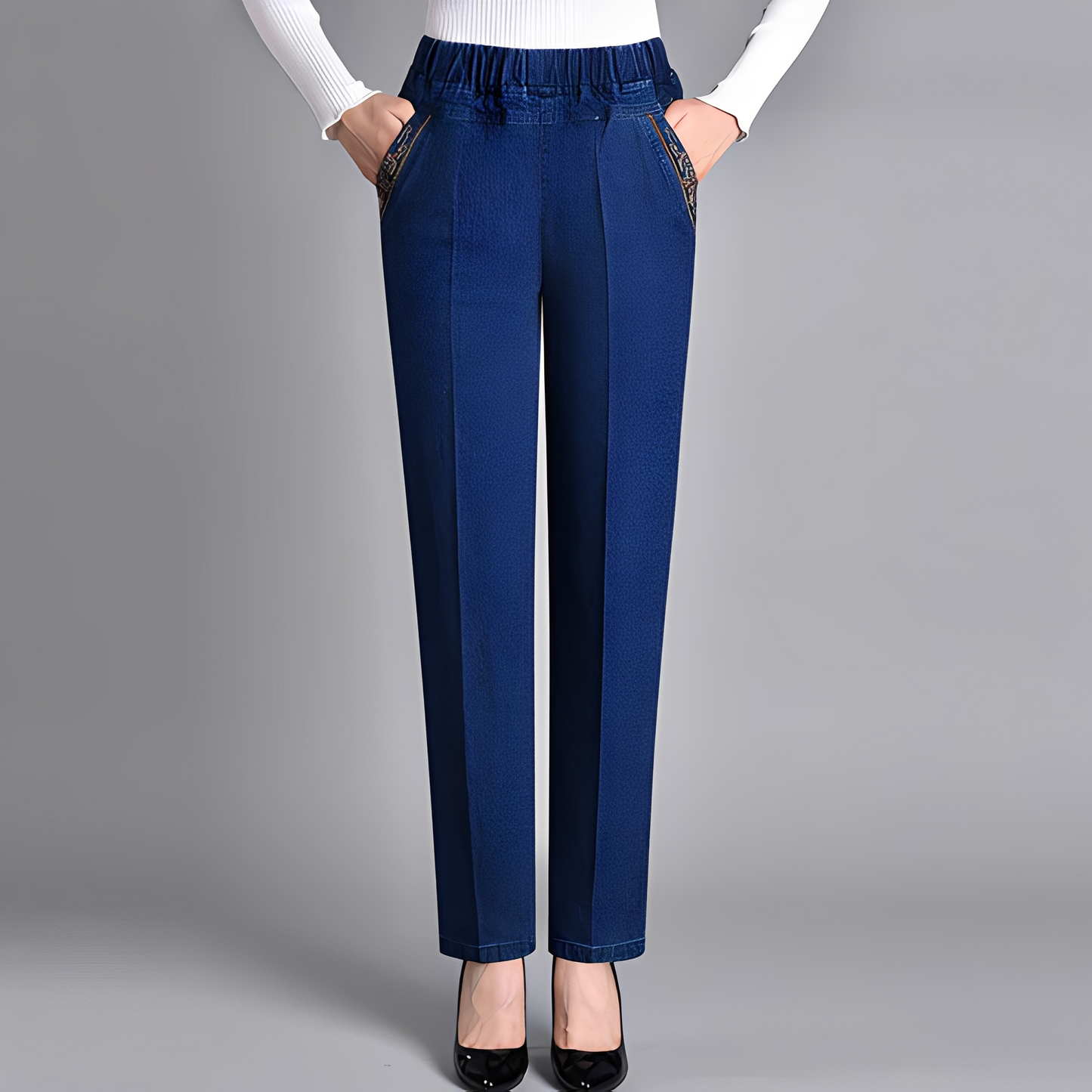 Damenhose Elastisch Hoch Tailliert