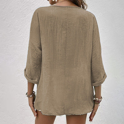 Norvielle Damen T-Shirt V-Ausschnitt - Norvielle