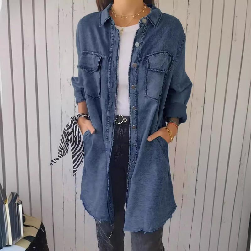 Norvielle Damen Hemdjacke Bequem