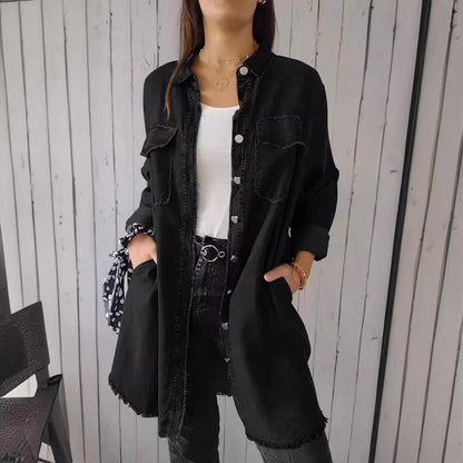 Norvielle Damen Hemdjacke Bequem