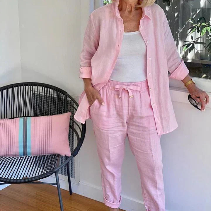 Norvielle Damen Zweiteiliges Set Bequem - Norvielle