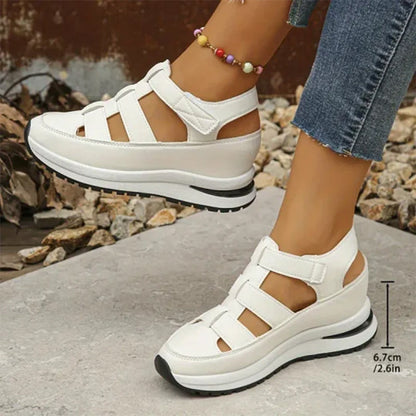 Norvielle Damen Geschlossene Sneaker-Sandalen