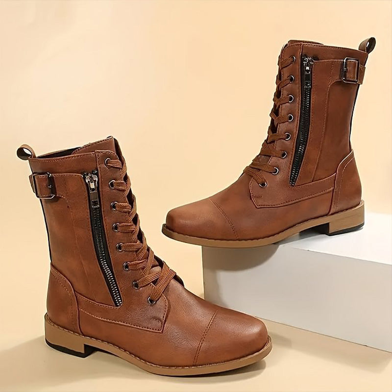 Soraya Damen Stiefel Mittleres Schaft mit Reißverschluss und - Norvielle
