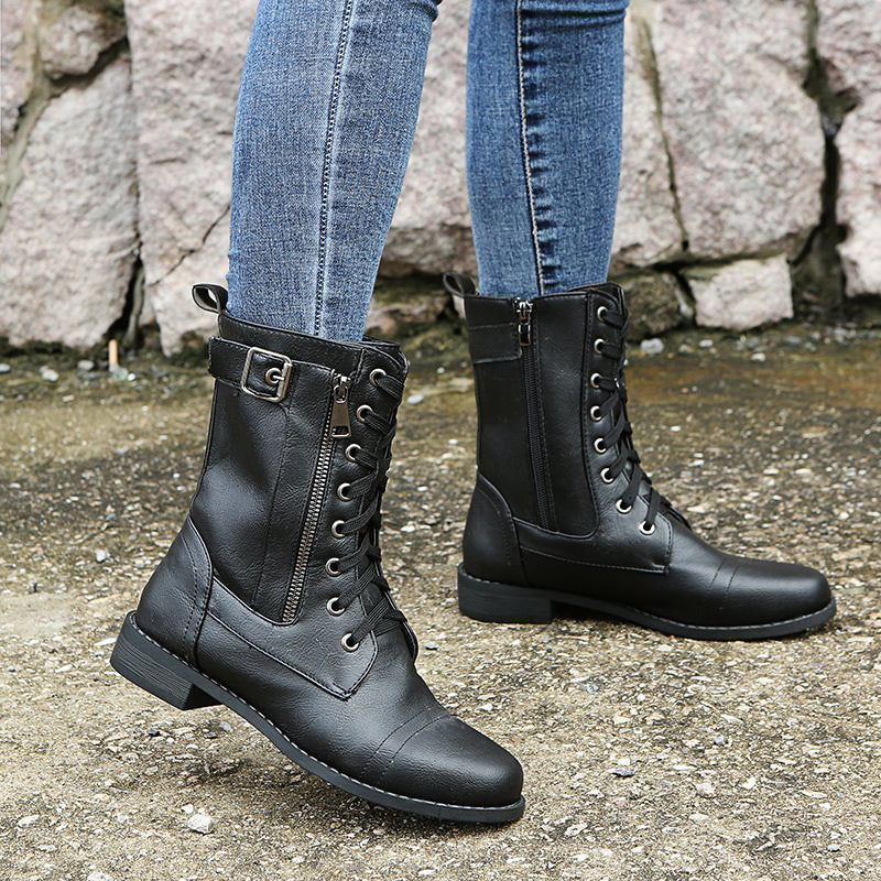 Soraya Damen Stiefel Mittleres Schaft mit Reißverschluss und