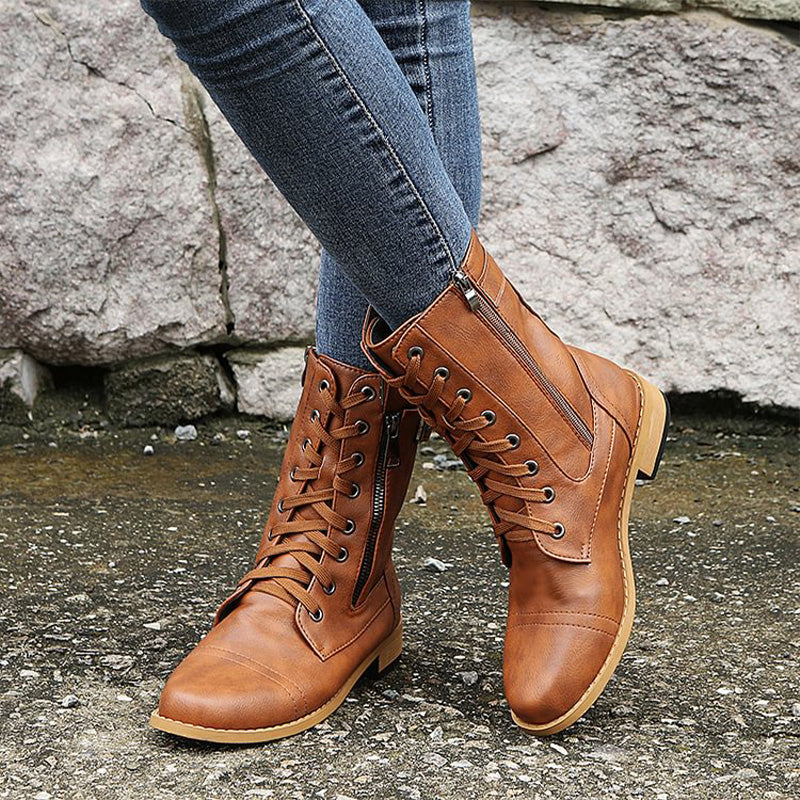 Soraya Damen Stiefel Mittleres Schaft mit Reißverschluss und