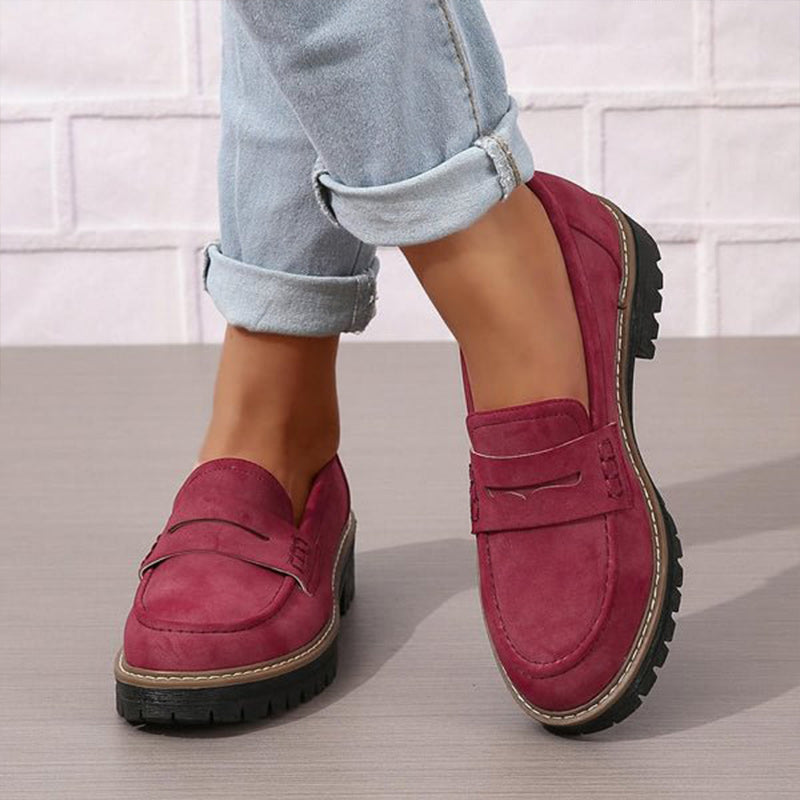 Zeitlose Damen Wildleder Slipper