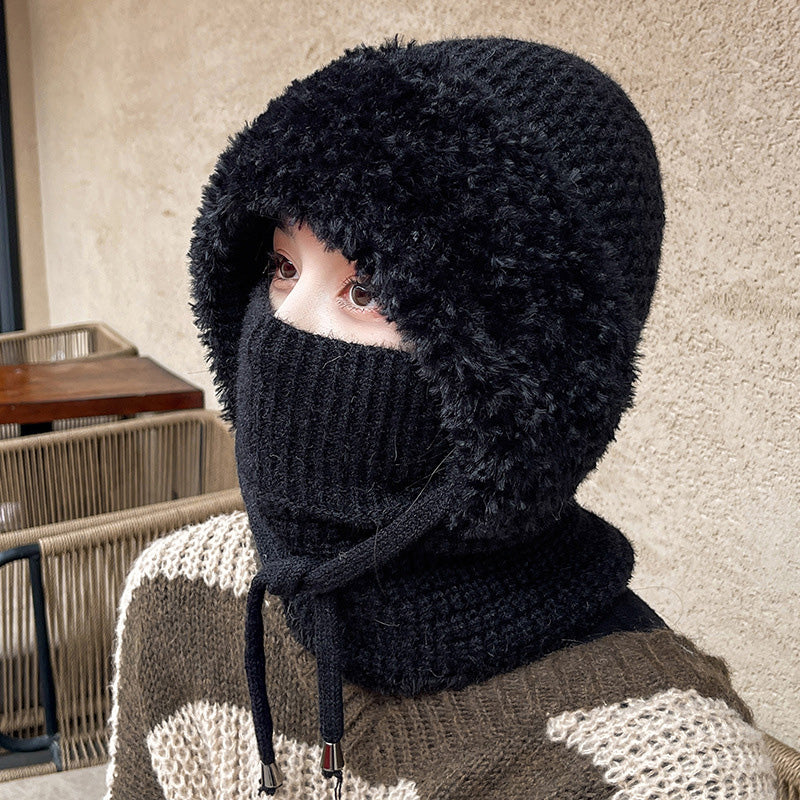 Wärme Mütze Pullover Kombi Trendy wird zu: Damen Wärme Mütze Pullover