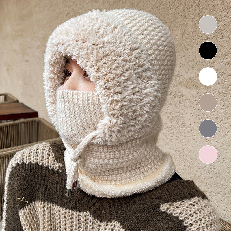 Wärme Mütze Pullover Kombi Trendy wird zu: Damen Wärme Mütze Pullover