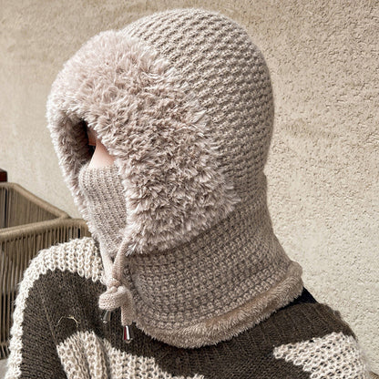 Wärme Mütze Pullover Kombi Trendy wird zu: Damen Wärme Mütze Pullover