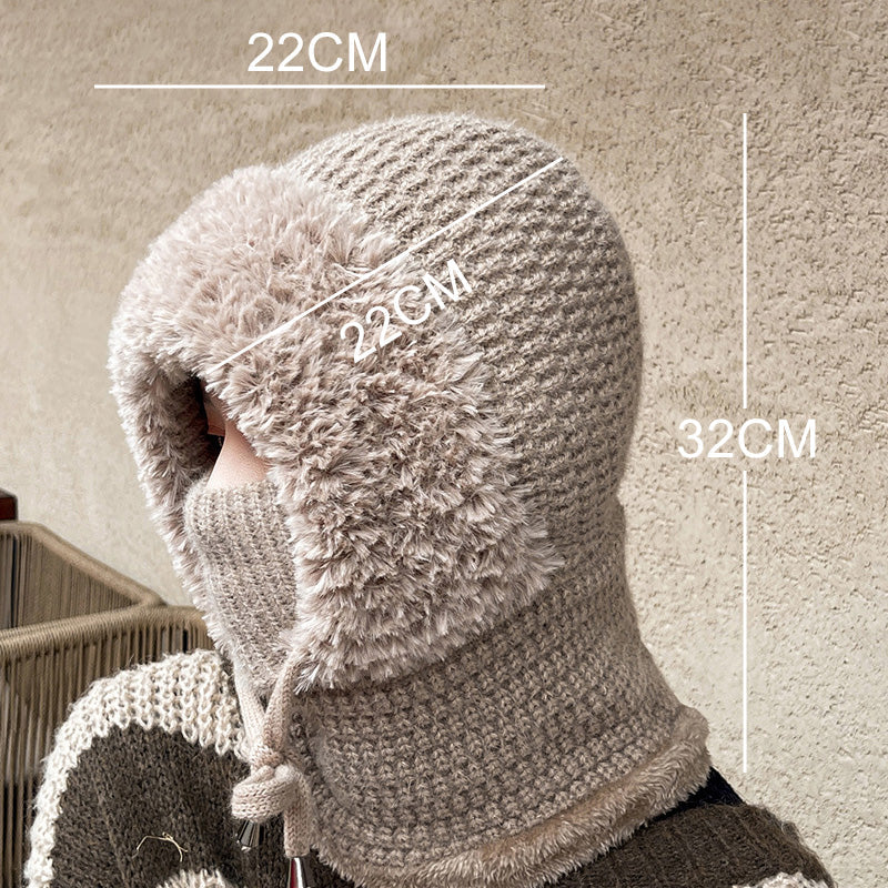 Wärme Mütze Pullover Kombi Trendy wird zu: Damen Wärme Mütze Pullover
