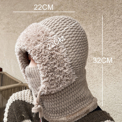 Wärme Mütze Pullover Kombi Trendy wird zu: Damen Wärme Mütze Pullover