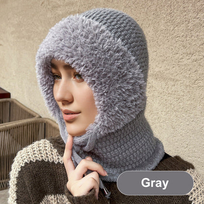 Wärme Mütze Pullover Kombi Trendy wird zu: Damen Wärme Mütze Pullover