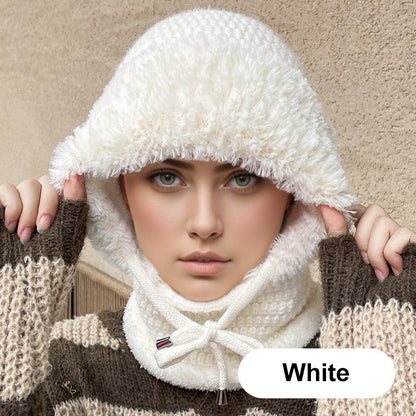 Wärme Mütze Pullover Kombi Trendy wird zu: Damen Wärme Mütze Pullover