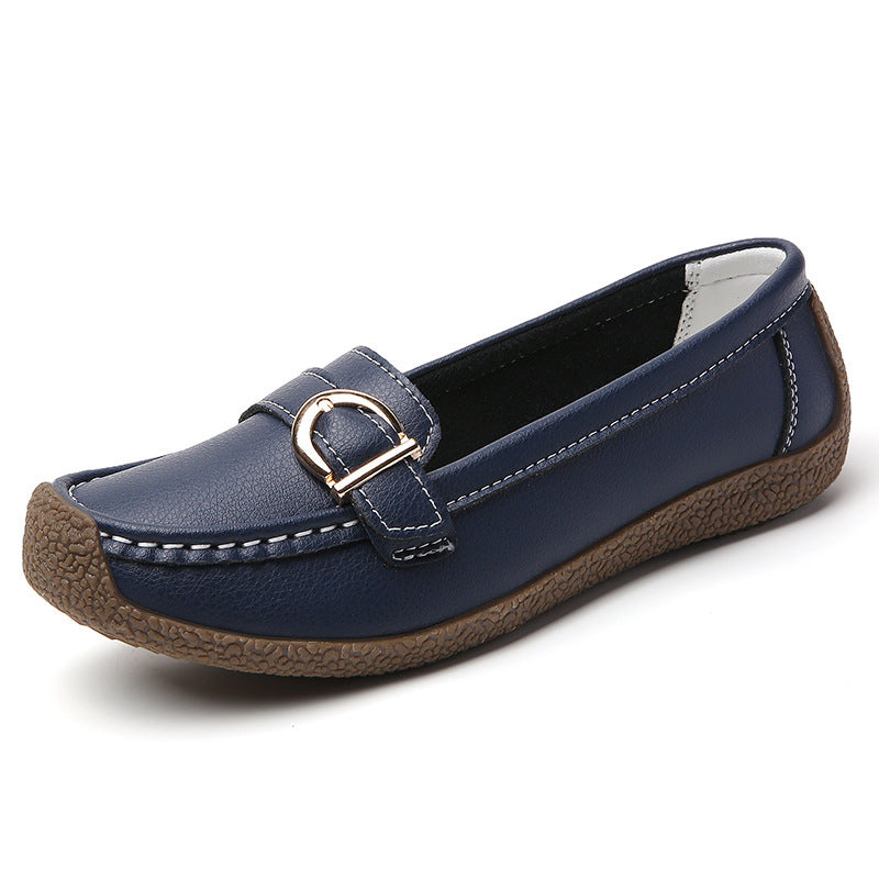 Damen Loafers Bequem Robust