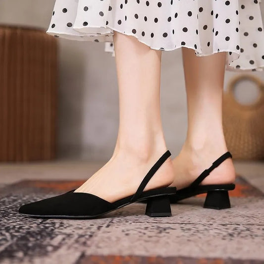 Izara Damen Slingback Schuhe Spitz Absatz - Norvielle
