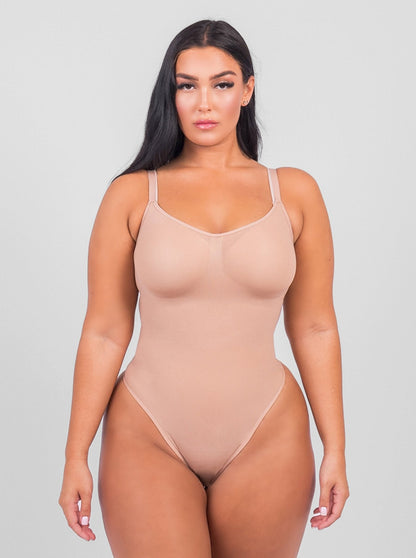 Damen Body Durchgehend Mit Schulterbandern