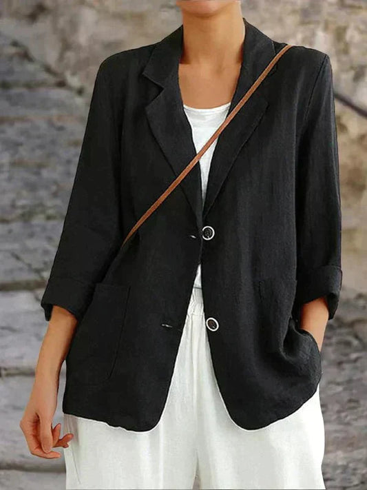Norvielle Herren Leinenblazer Elegant Beige - Norvielle