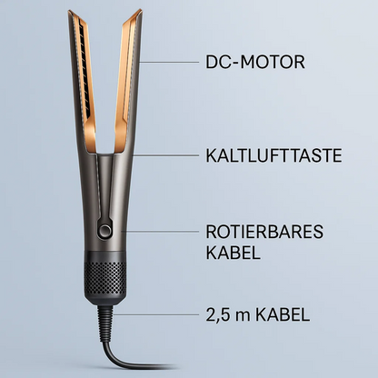 Föhn-Glätteisen 2-in-1 für müheloses Haarestyling