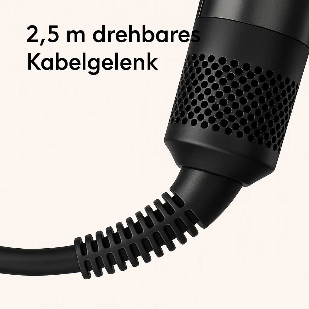 Föhn-Glätteisen 2-in-1 für müheloses Haarestyling